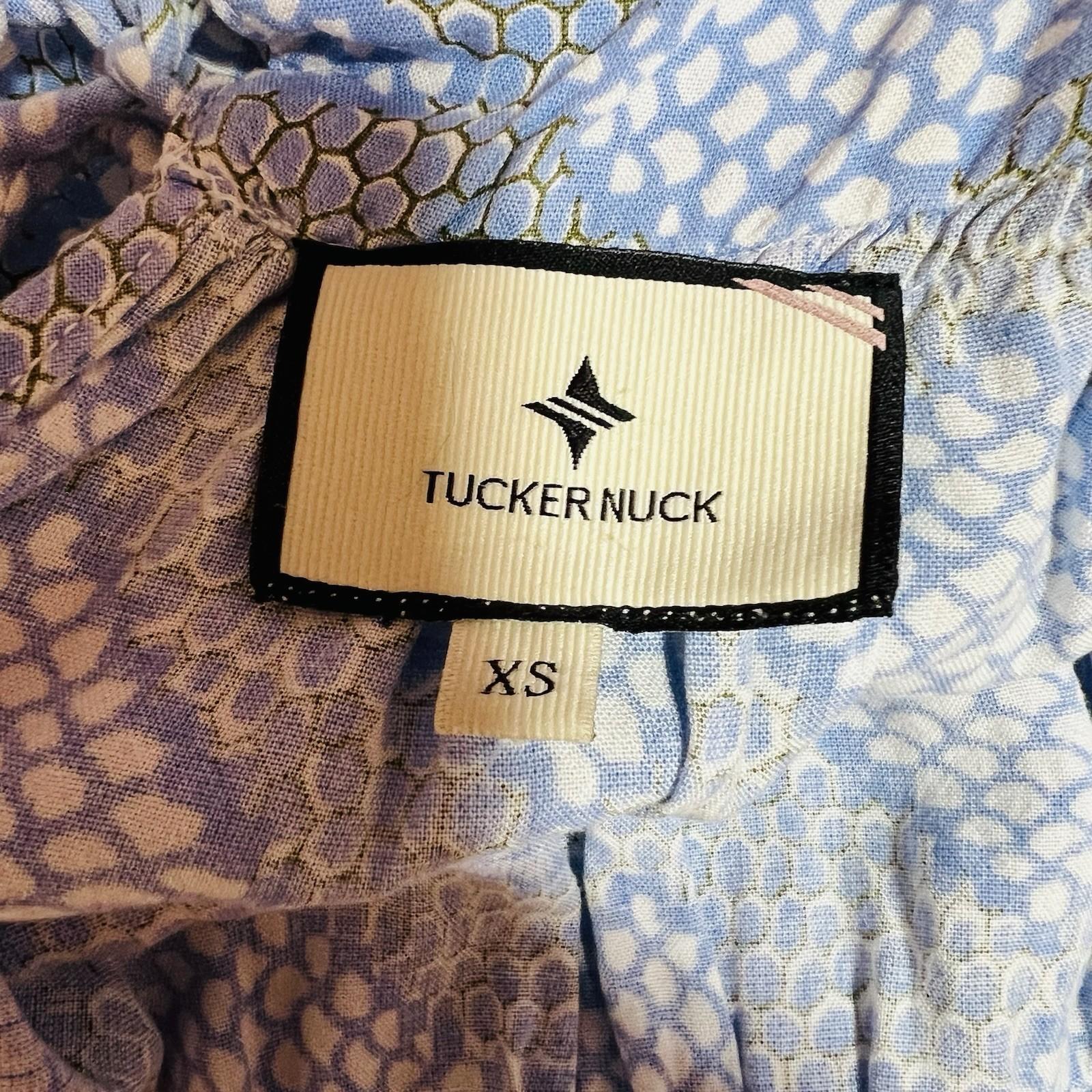 Tuckernuck St Lucia Maxi Dress XS Sea Glass Ruffle Beach Coverup Cottagecore