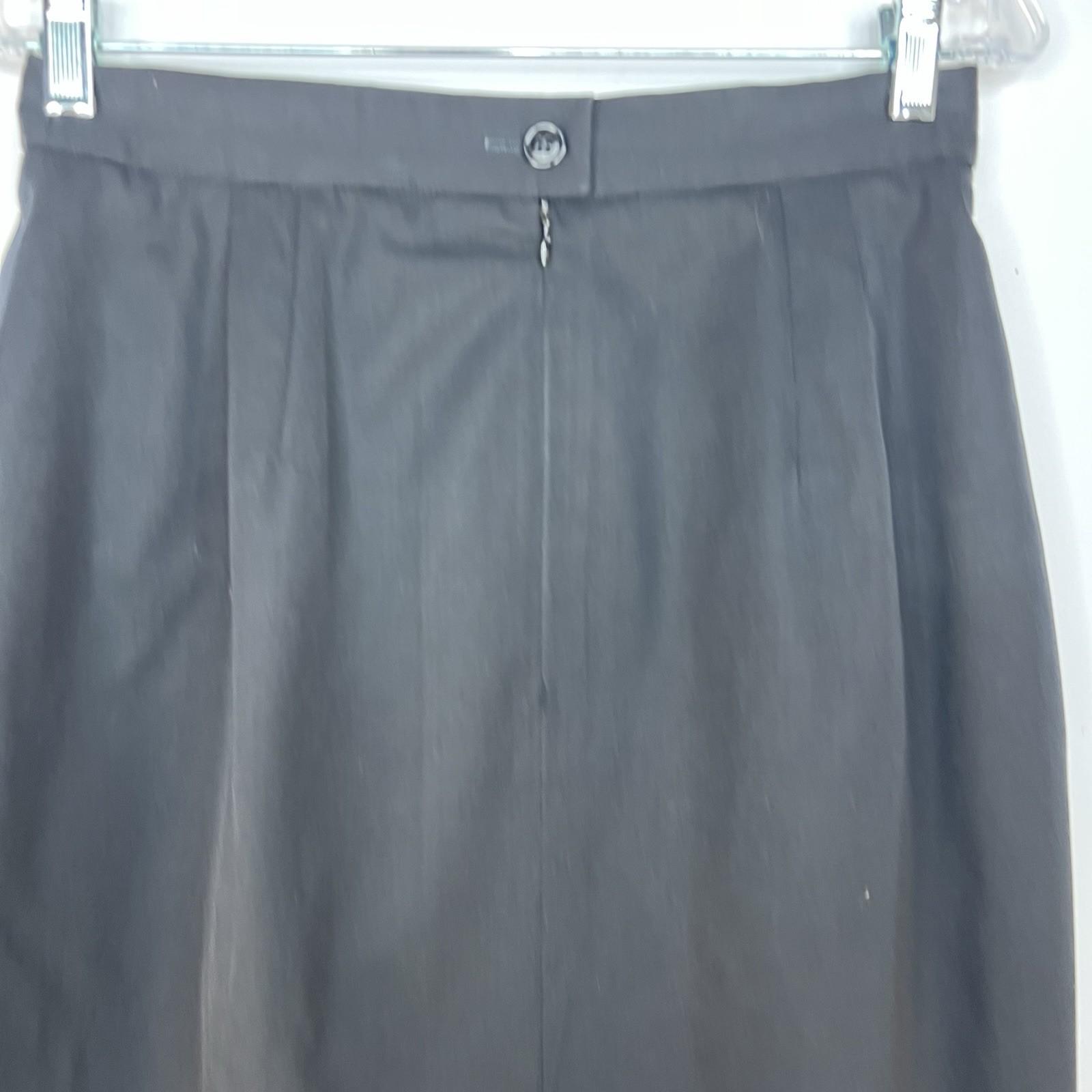 Escada By Margaretha Ley Vintage Pure New Wool Pencil Skirt Waist 29 inch Black