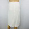 Le Suit Polyester Skirt Suit Size 16 Off White Lined Crepe Timeless Classy 2PC