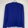 Giovanna Signature Skirt Suit Top 8 Blue Crepe Elegant Collarless Church 3PC New