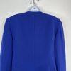Giovanna Signature Skirt Suit Top 8 Blue Crepe Elegant Collarless Church 3PC New