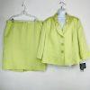 s-l1600-36.jpg Le Suit Polyester Skirt Suit Size 22W Lime Green Textured Shawl Collar 2PC New