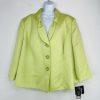 s-l1600-37.jpg Le Suit Polyester Skirt Suit Size 22W Lime Green Textured Shawl Collar 2PC New