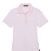 G/Fore Polo Shirt Size S Pink Feeder Striped Tech Jersey Stretch Athletic New