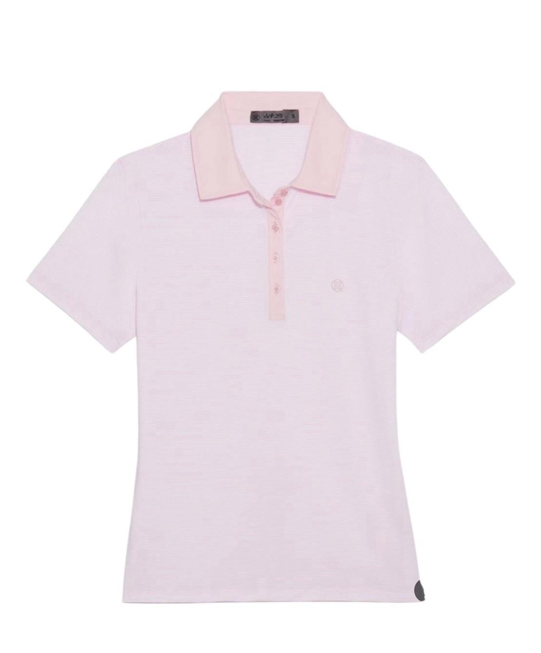 G/Fore Polo Shirt Size S Pink Feeder Striped Tech Jersey Stretch Athletic New