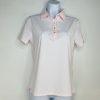 G/Fore Polo Shirt Size S Pink Feeder Striped Tech Jersey Stretch Athletic New