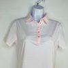 G/Fore Polo Shirt Size S Pink Feeder Striped Tech Jersey Stretch Athletic New