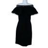 Tadashi Shoji Tabora off-shoulder ruffle dress size M layered tiered Minimalist