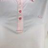 G/Fore Polo Shirt Size S Pink Feeder Striped Tech Jersey Stretch Athletic New