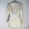 John Meyer Polyester Rayon Metallic Skirt Suit Size 10 Gold Floral Cocktail