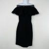 Tadashi Shoji Tabora off-shoulder ruffle dress size M layered tiered Minimalist