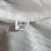 Jenni Kayne Cotton Blazer Jacket 10 Black White Striped Stand Up Collar Luxury