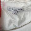 Madison Leigh Polyester Spandex Dress 8P Black White Tiered 3/4 Sleeve Long Zip