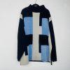 Koman Sport Men 2PC Track Jacket XXL PantS 40X32  Faux Suede Patchwork Navy New