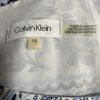 Calvin Klein Women Midi Dress Size 10 Fit Flare Blue Handkerchief Hem Belted
