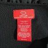 Oscar De La Renta Rayon Knit Sweater Size L Ruffled Top Long Sleeve Black