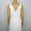 Beautiful White Pleated Maxi Dress Size 8 White Gown Flowy Elegant Back Zip