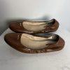 Prada Women Brown Leather Ballet Size 40/ US 9 Slip On Shoes