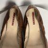 Prada Women Brown Leather Ballet Size 40/ US 9 Slip On Shoes