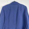 New Kasper Polyester Rayon Blazer Size 24W Navy Blue Notch Collar Stretch Office
