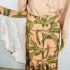 G By Giuliana Black Label Boho Floral Maxi Skirt Size S Faux Wrap Ruffle Hem New