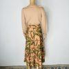 G By Giuliana Black Label Boho Floral Maxi Skirt Size S Faux Wrap Ruffle Hem New
