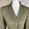 Le Suit Women Polyester Pant Suit Size 10P Green Notch Collar Lined 2PC