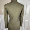 Le Suit Women Polyester Pant Suit Size 10P Green Notch Collar Lined 2PC