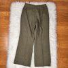 Le Suit Women Polyester Pant Suit Size 10P Green Notch Collar Lined 2PC