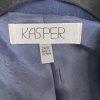 New Kasper Polyester Rayon Blazer Size 24W Navy Blue Notch Collar Stretch Office