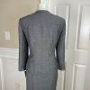 New LE SUIT 2PC Black White Collarless Polyester Skirt Suit Size 8 MSRP 0