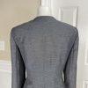 New LE SUIT 2PC Black White Collarless Polyester Skirt Suit Size 8 MSRP 0