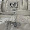 NIGHT STUIDO NY Cotton Metallic  Skirt Suit Top 20 Beaded Silver Cocktail Church