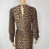 10-1204.jpg H&M Leopard Print Dress Size XS Long Sleeve Brown Black Boho Retro 90s Y2K