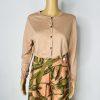 Banana Republic Women Knit Spandex Cotton Sweater Cardigan M Button Up Preppy