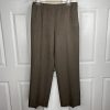 Suit Studio Women Polyester Pant Suit Size 12 Peanut Lined Notch Collar 2PC