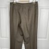 Suit Studio Women Polyester Pant Suit Size 12 Peanut Lined Notch Collar 2PC