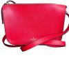 Kate Spade NY Leather Crossbody Bag Purse Red Adjustable Strap Pockets Small