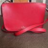 Kate Spade NY Leather Crossbody Bag Purse Red Adjustable Strap Pockets Small