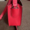 Kate Spade NY Leather Crossbody Bag Purse Red Adjustable Strap Pockets Small