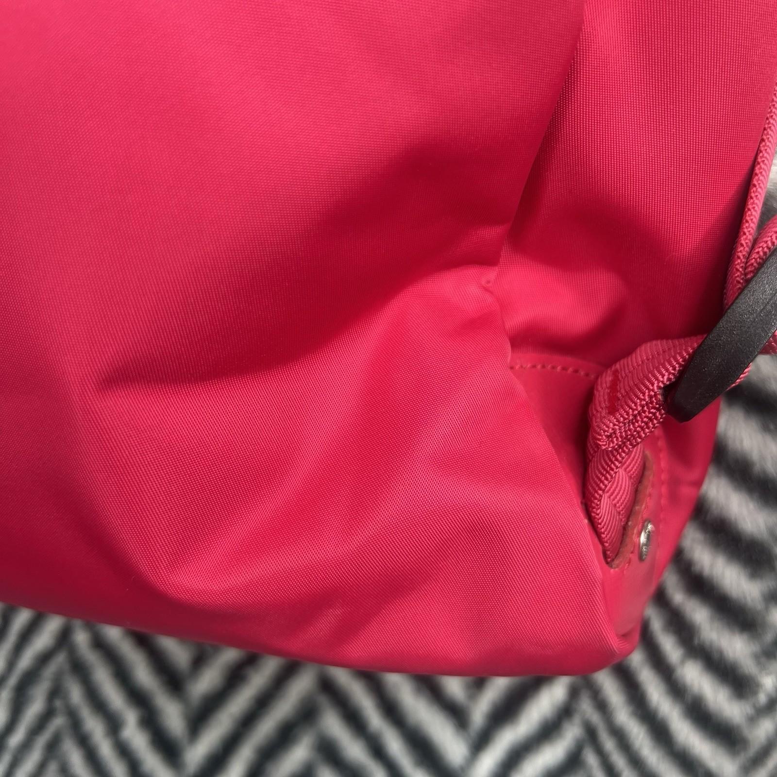 10-1281.jpg Longchamp Le Pliage Neo Small Backpack Pink Adjustable Straps Zip Pockets