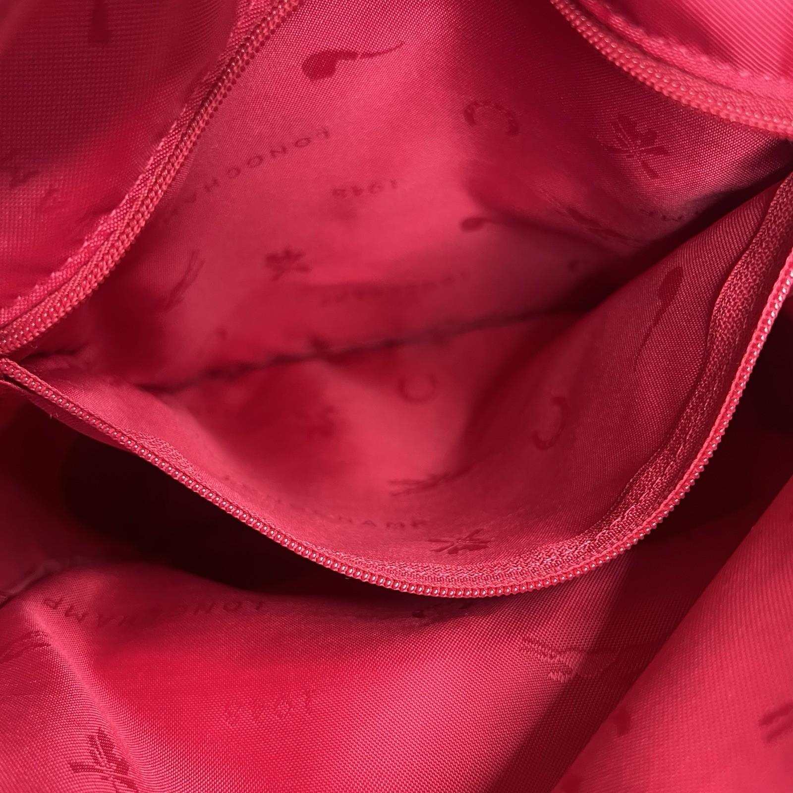 10-1287.jpg Longchamp Le Pliage Neo Small Backpack Pink Adjustable Straps Zip Pockets