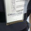 Chiara Boni La Petite Robe Velvet Lace Midi Dress Size 46 Black Stretch New