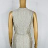 Hugo Boss Linen Dress Size 6 Beige Sleeveless Belted Dress Timeless