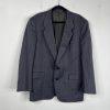 Christian Dior Vintage Men Blazer Size 44R Gray Stripe 2 Button Timeless Preppy