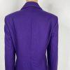 Harve Benard Wool Viscose Velvet Blazer Size 10 Purple Notch Collar Pockets