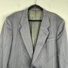 Christian Dior Vintage Men Blazer Size 44R Gray Stripe 2 Button Timeless Preppy