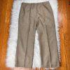 Le Suit Polyester Pant Suit Scarf Size 18 Peanut Notch Collar 3PC Faux pockets