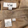 Le Suit Polyester Pant Suit Scarf Size 18 Peanut Notch Collar 3PC Faux pockets