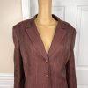 LE SUIT 2PC Burgundy Polyester Mismatch Career Pant ( Size 14) Suit( Size 16)